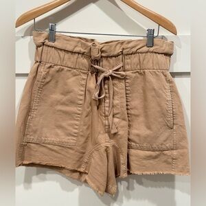 The Great Midland Paper Bag Shorts Sand Khaki Sz 8